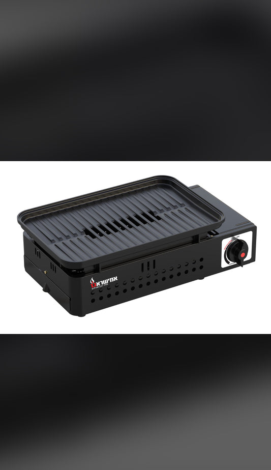 ⸻
גריל גז נייד עם פלנצ’ה – פתרון מושלם לצלייה בכל מקום