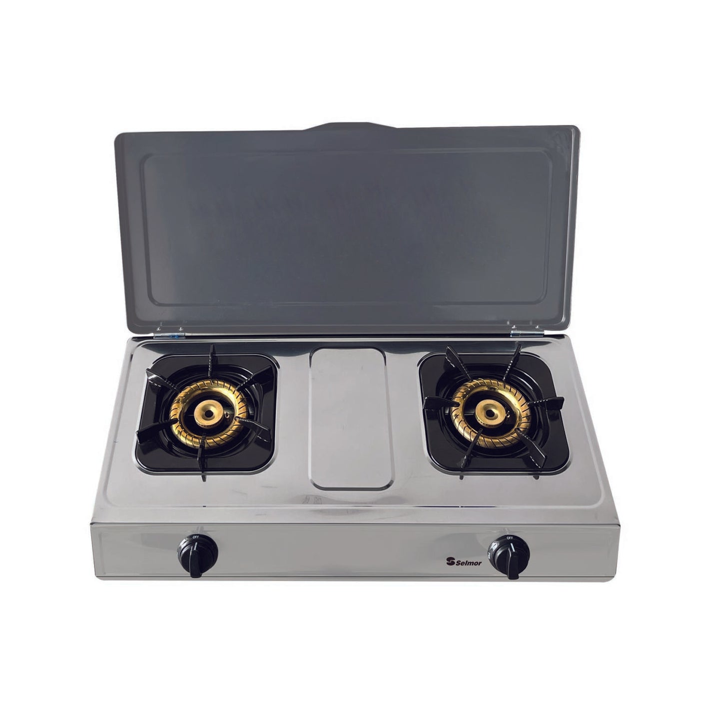 כירת גז 2 להבות נירוסטה סלמור דגם 271