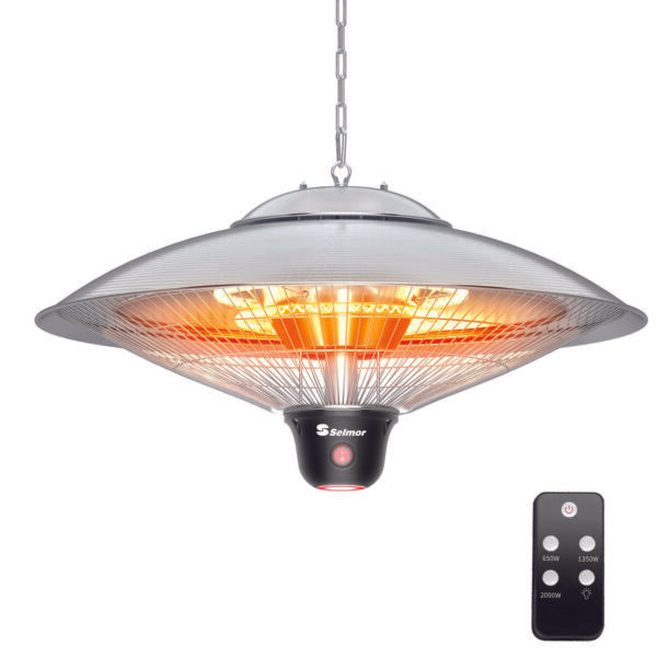 פטרית חימום חשמלית לתליה סלמור כוללת תאורת לד