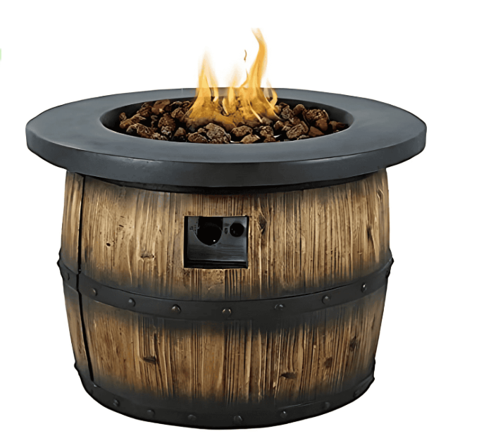 שולחן אש מעוצב דגם Barrel