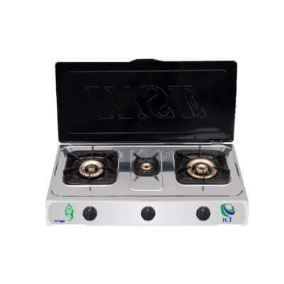 כיריים גז שולחני 3 להבות טורבו + חיישן בטיחות