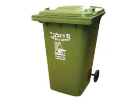 עגלת אשפה 240 ליטר ירוק
