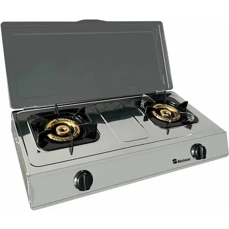 כירת גז 2 להבות נירוסטה סלמור דגם 271